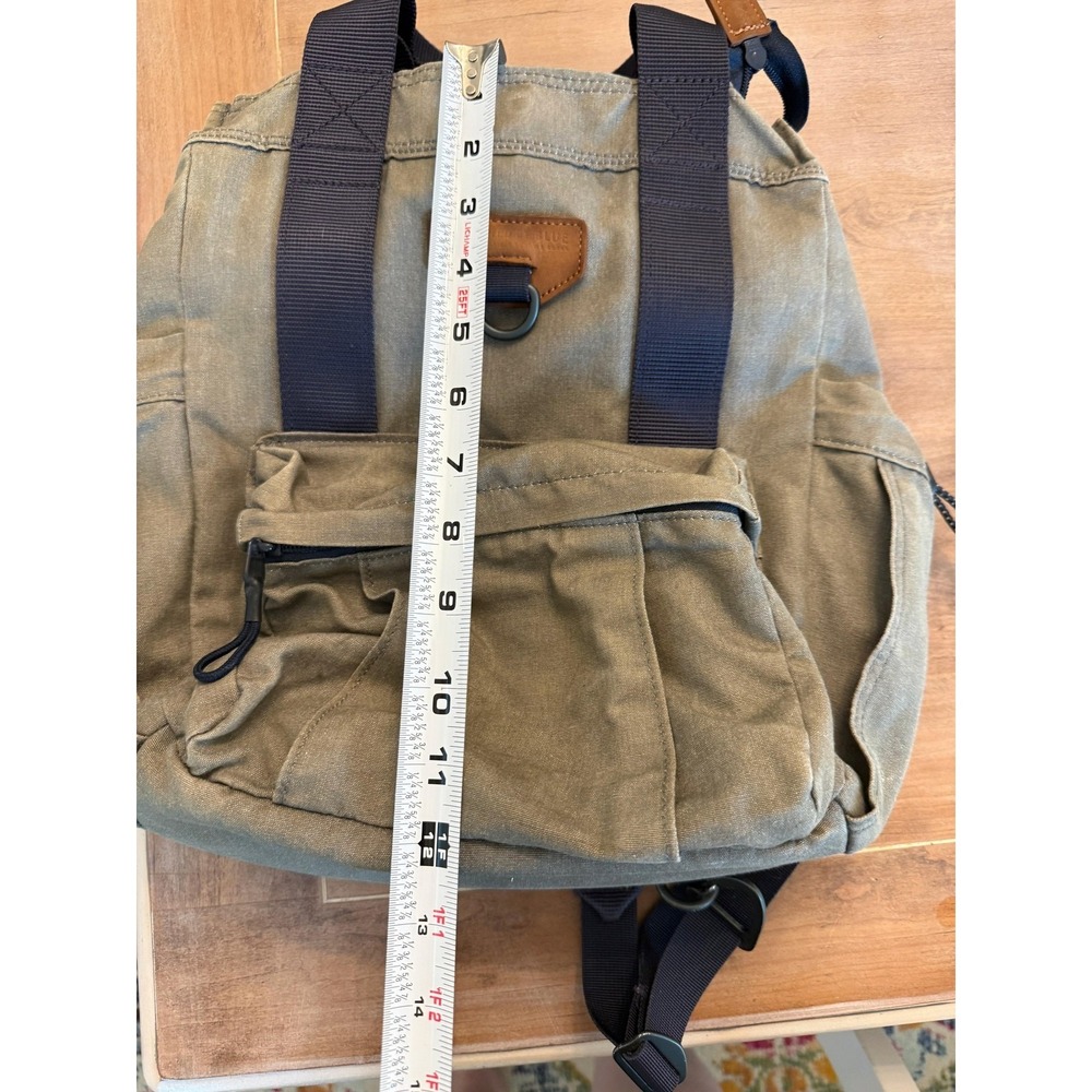 United By Blue Backpack Green Canvas Water Resistant Men Gorpcore Hiking - Picture 7 of 9